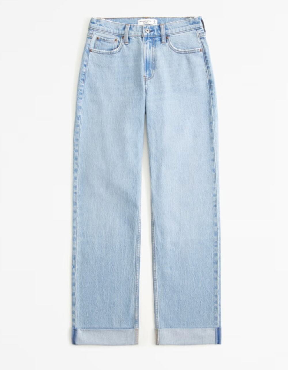 ABERCROMBIE & FITCH The Baggy Low Rise Cuffed Jeans Size 27 / 4 Short